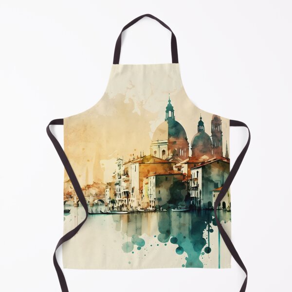 Item preview, Venice skyline watercolor painting, city landscape, Italy art, Venice souvenir, Italian travel designed and sold by SpettacolArte.
