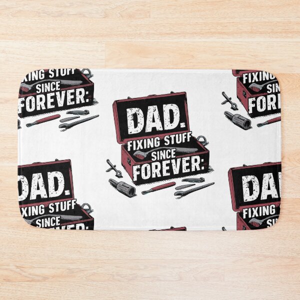 Item preview, Vintage Dad Toolbox: Rugged Father's Day Gift for the Ultimate Fixer - Illustration Typography designed and sold by HahaHandlesHub.