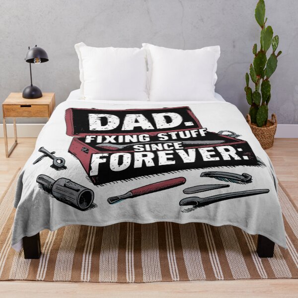 Item preview, Vintage Dad Toolbox: Rugged Father's Day Gift for the Ultimate Fixer - Illustration Typography designed and sold by HahaHandlesHub.