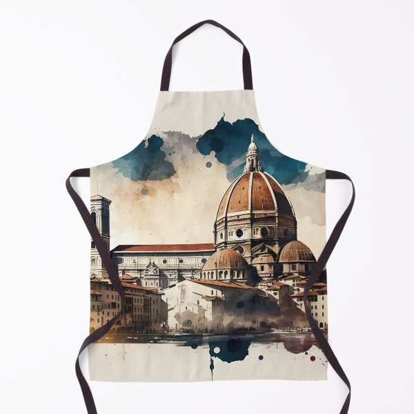 Item preview, Florence skyline painting, city landscape, Italy art, Florence souvenir, watercolor art designed and sold by SpettacolArte.