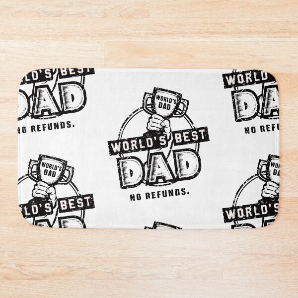 Item preview, World's Best Dad Trophy: Cute Father's Day Graphic - Humorous Typography Illustration designed and sold by HahaHandlesHub.