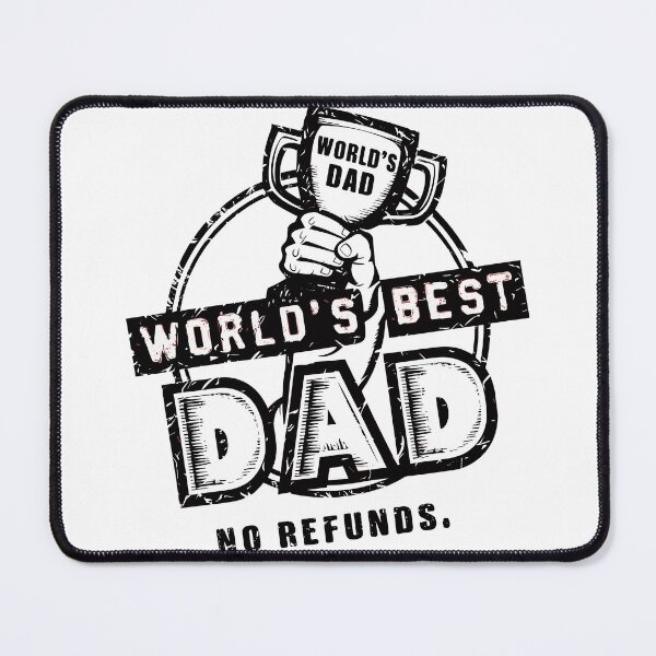 Item preview, World's Best Dad Trophy: Cute Father's Day Graphic - Humorous Typography Illustration designed and sold by HahaHandlesHub.
