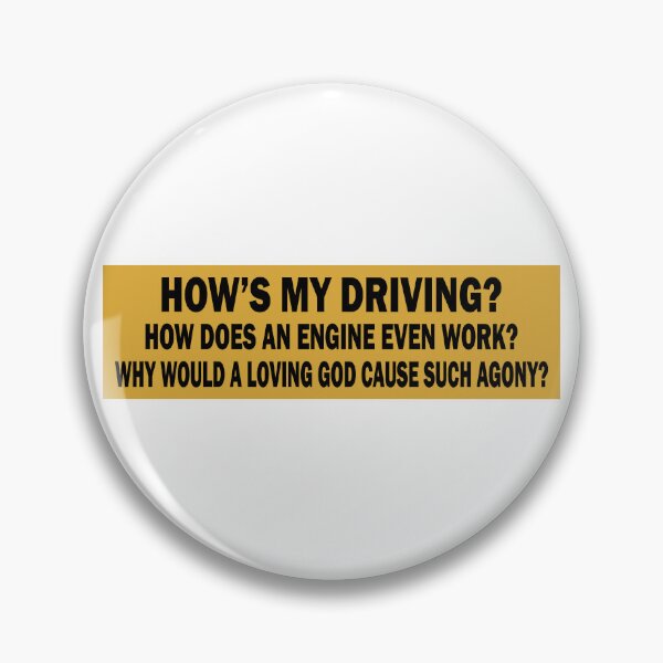 Item preview, How's My Driving? Vinyl Funny Bumper designed and sold by fanky-bumper.