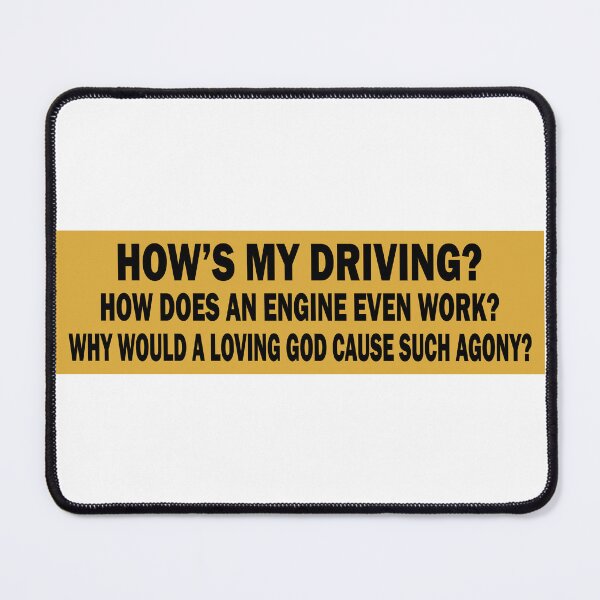 Item preview, How's My Driving? Vinyl Funny Bumper designed and sold by fanky-bumper.