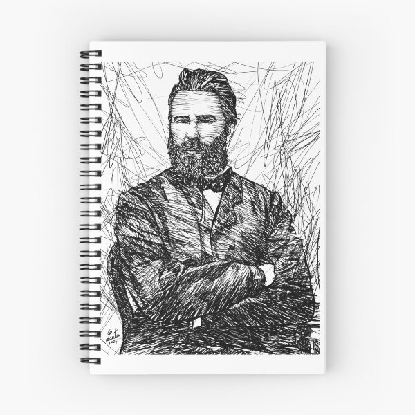 Item preview, HERMAN MELVILLE ink portrait .2 designed and sold by lautir.