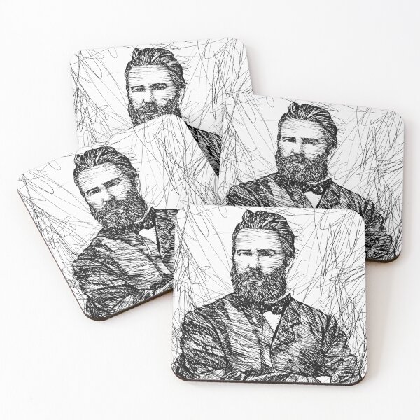 Item preview, HERMAN MELVILLE ink portrait .2 designed and sold by lautir.