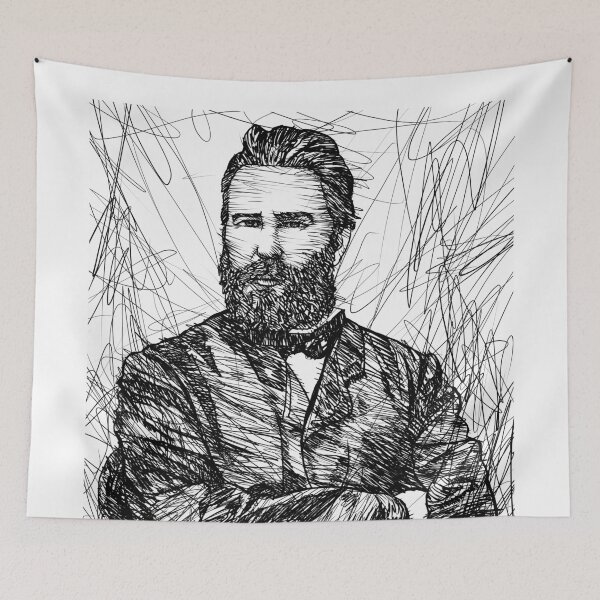 Item preview, HERMAN MELVILLE ink portrait .2 designed and sold by lautir.
