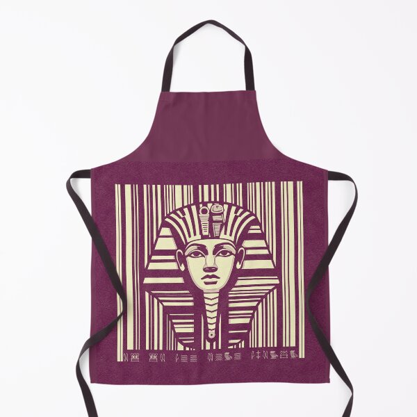 Item preview, Tutankhamun, barcode, hieroglyphs, vintage, ancient Egypt, burgundy designed and sold by art-of-egypt.