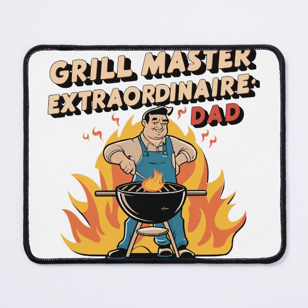 Item preview, Vintage BBQ Poster: Grill Master Extraordinaire - Retro Typography Illustration designed and sold by HahaHandlesHub.
