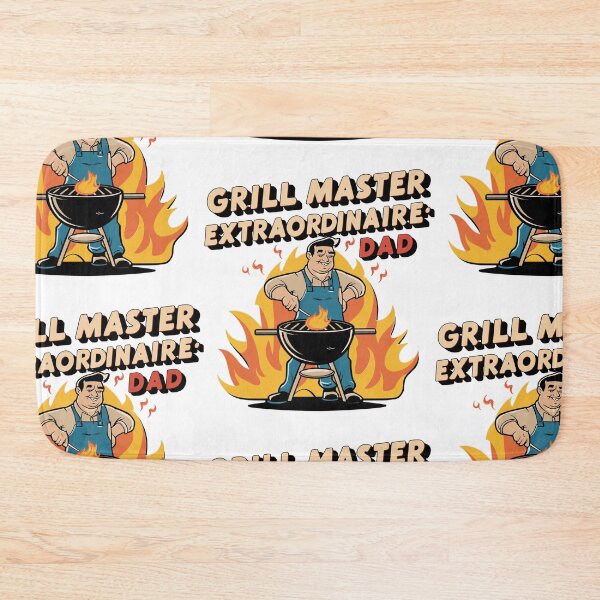 Item preview, Vintage BBQ Poster: Grill Master Extraordinaire - Retro Typography Illustration designed and sold by HahaHandlesHub.