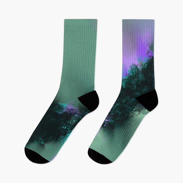 Item preview, A Song of the Lilac - Purple Teal Black Abstract designed and sold by Joey Santiago.
