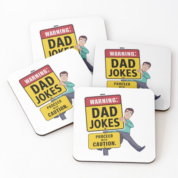 Item preview, Dad Jokes Warning Sign: Playful Father's Day Typography Illustration designed and sold by HahaHandlesHub.