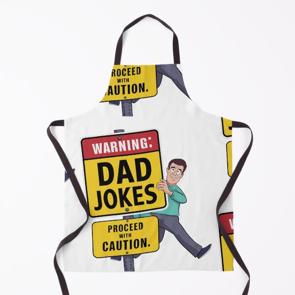 Item preview, Dad Jokes Warning Sign: Playful Father's Day Typography Illustration designed and sold by HahaHandlesHub.