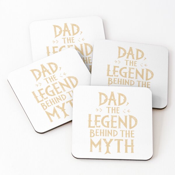 Item preview, Dad: The Legend Behind the Myth - Mythical Father's Day Typography Art designed and sold by HahaHandlesHub.