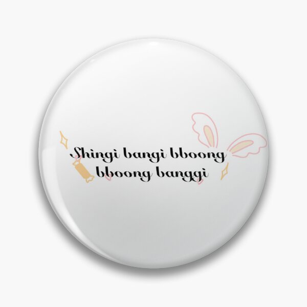 Item preview, Iconic Jeonghan Quote - Shingi bangi bboong bboong banggi ! - Sticker designed and sold by KAYESIA.