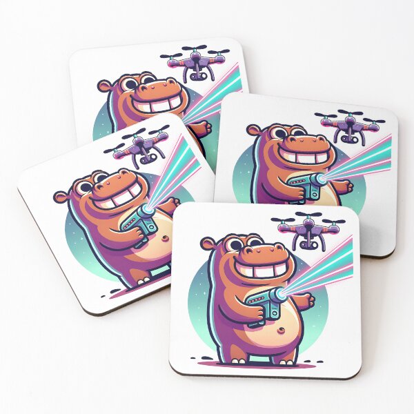 Item preview, Hippo vs. Drone: Laser Showdown designed and sold by 0penvimark.