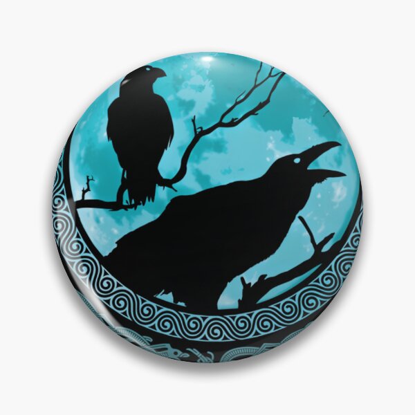 Item preview, Hugin Munin Odins Ravens designed and sold by Helehlma.
