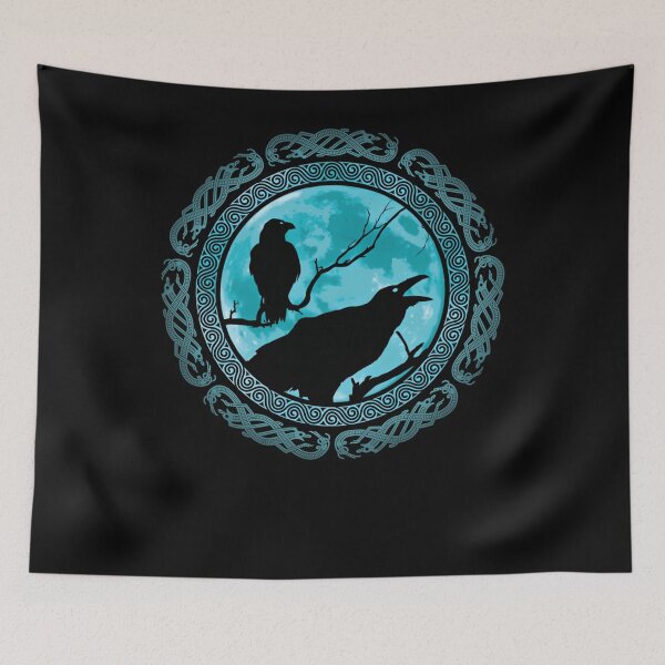 Item preview, Hugin Munin Odins Cuervos designed and sold by Helehlma.