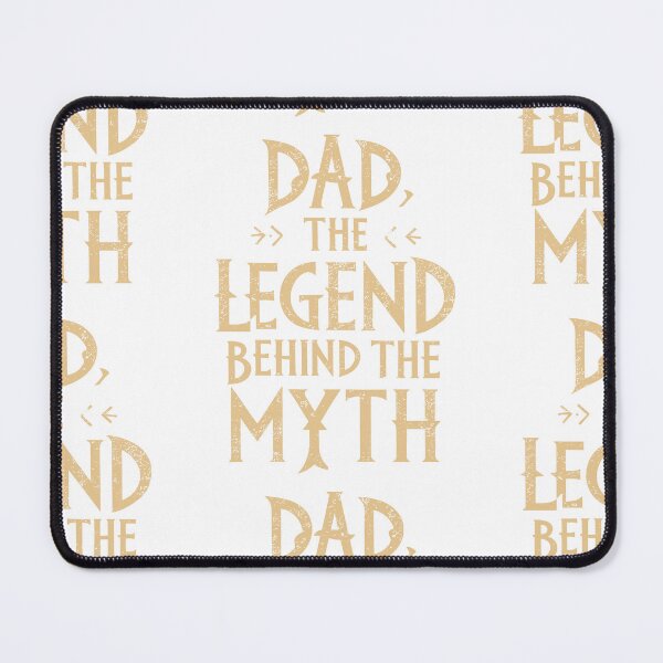 Item preview, Dad: The Legend Behind the Myth - Mythical Father's Day Typography Art designed and sold by HahaHandlesHub.