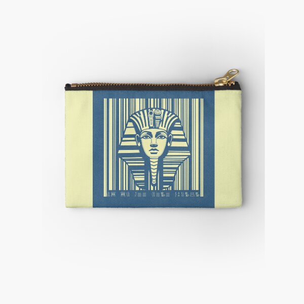 Item preview, Tutankhamun, barcode, hieroglyphs, vintage, ancient Egypt, blue designed and sold by art-of-egypt.