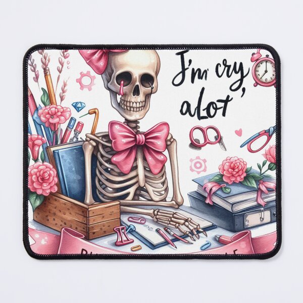 Item preview, I Cry A Lot But I Am So Productive Meme Skeleton designed and sold by francous03.