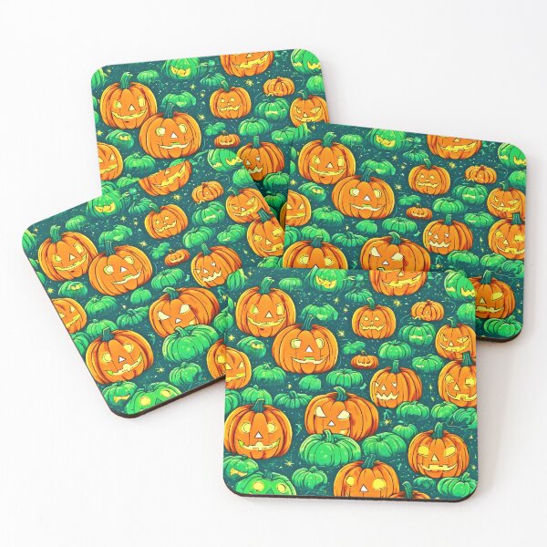 Item preview, Halloween Cartoon Pumpkin Patch designed and sold by Health And Fitness Posts e-Store.