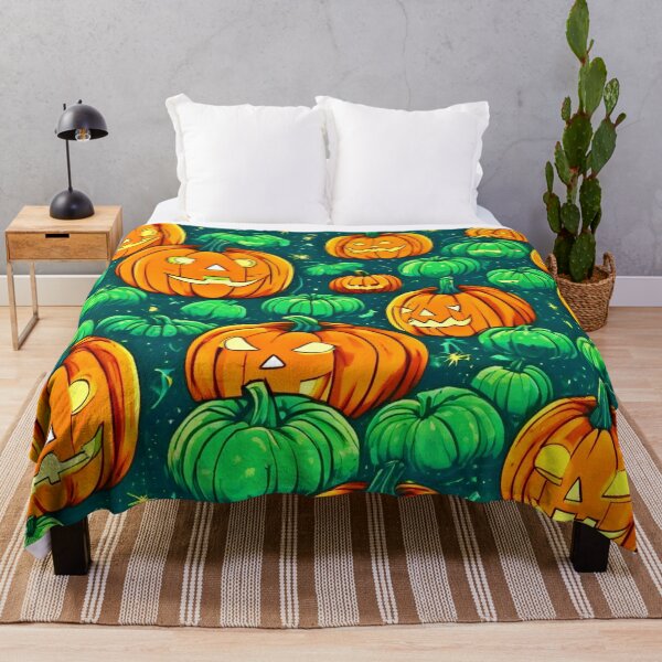 Item preview, Halloween Cartoon Pumpkin Patch designed and sold by Health And Fitness Posts e-Store.