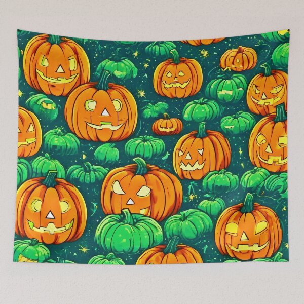 Item preview, Halloween Cartoon Pumpkin Patch designed and sold by Health And Fitness Posts e-Store.