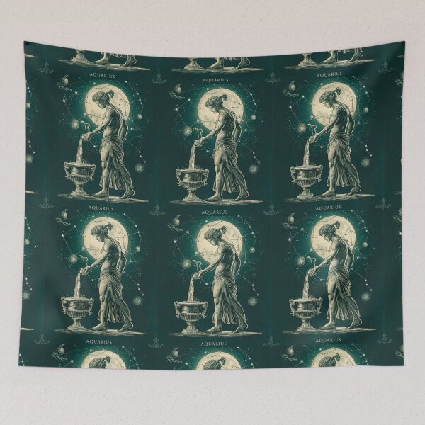 Item preview, Aquarius Astrology. Zodiac sign, Aquarius symbol designed and sold by ZodiacWonders.