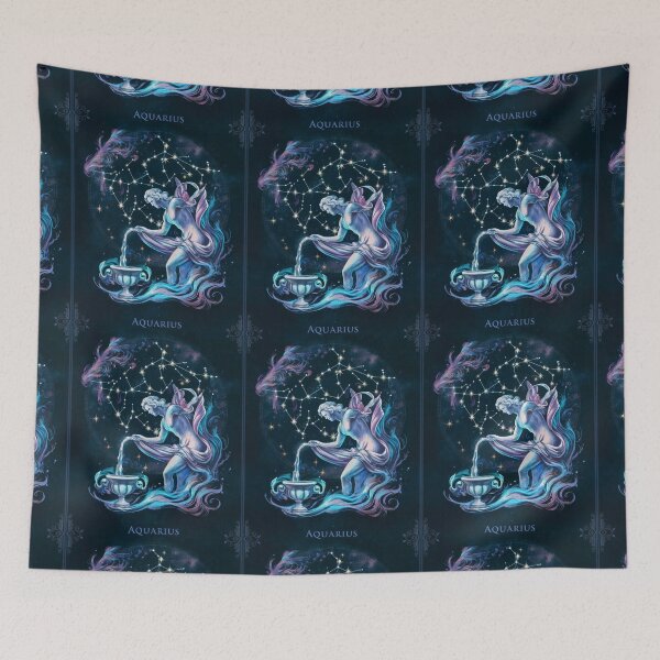 Item preview, Aquarius Astrology. Zodiac sign, Aquarius symbol designed and sold by ZodiacWonders.