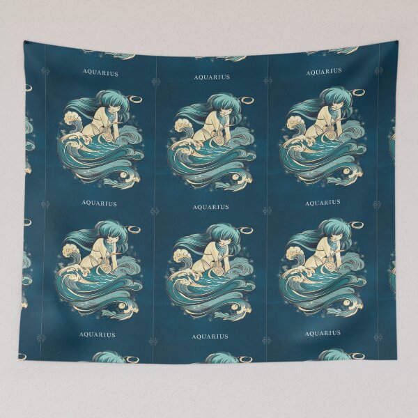 Item preview, Aquarius Astrology. Zodiac sign, Aquarius symbol designed and sold by ZodiacWonders.