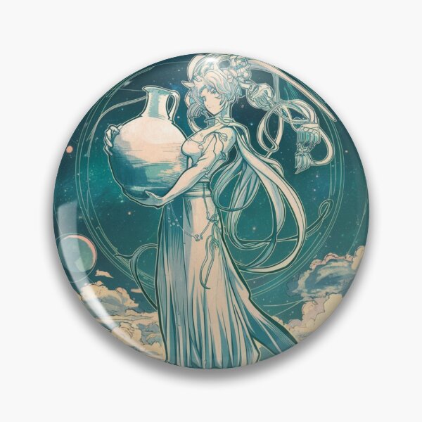 Item preview, Aquarius Astrology. Zodiac sign, Aquarius symbol designed and sold by ZodiacWonders.