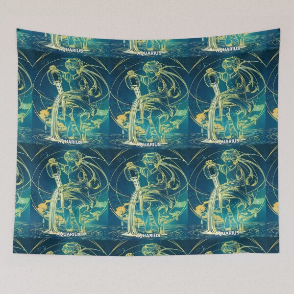 Item preview, Aquarius Astrology. Zodiac sign, Aquarius symbol designed and sold by ZodiacWonders.
