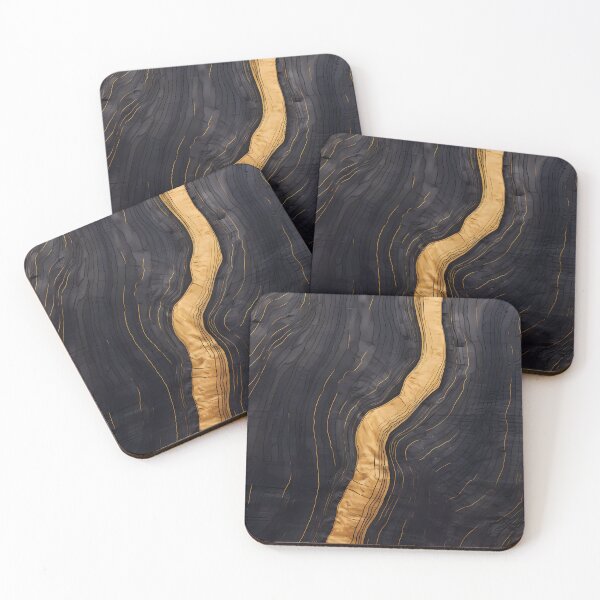 Item preview, Black and Gold wooden texture designed and sold by L7GraphicLab.