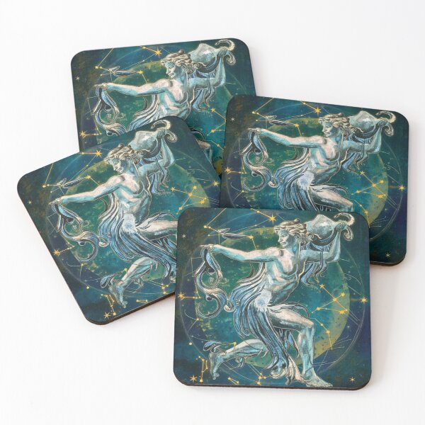 Item preview, Aquarius Astrology. Zodiac sign, Aquarius symbol designed and sold by ZodiacWonders.