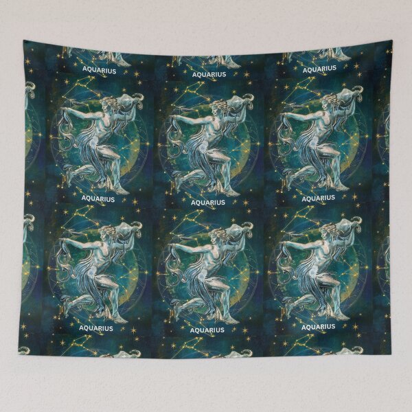 Item preview, Aquarius Astrology. Zodiac sign, Aquarius symbol designed and sold by ZodiacWonders.