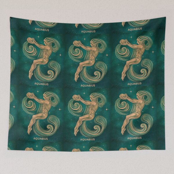 Item preview, Aquarius Astrology. Zodiac sign, Aquarius symbol designed and sold by ZodiacWonders.