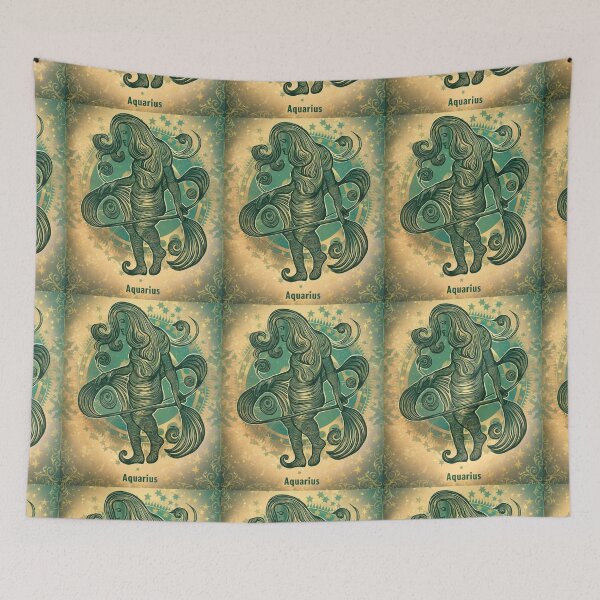 Item preview, Aquarius Astrology. Zodiac sign, Aquarius symbol designed and sold by ZodiacWonders.