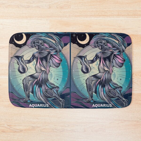 Item preview, Aquarius Astrology. Zodiac sign, Aquarius symbol designed and sold by ZodiacWonders.