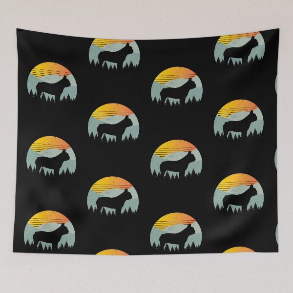 Item preview, Vintage Retro Sun Frenchie Dog Gift  designed and sold by Guarddogdrive.