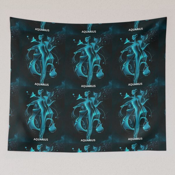 Item preview, Aquarius Astrology. Zodiac sign, Aquarius symbol designed and sold by ZodiacWonders.