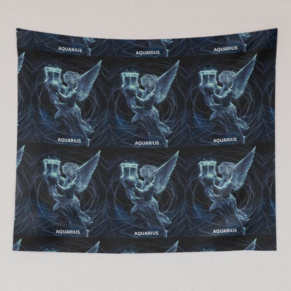 Item preview, Aquarius Astrology. Zodiac sign, Aquarius symbol designed and sold by ZodiacWonders.