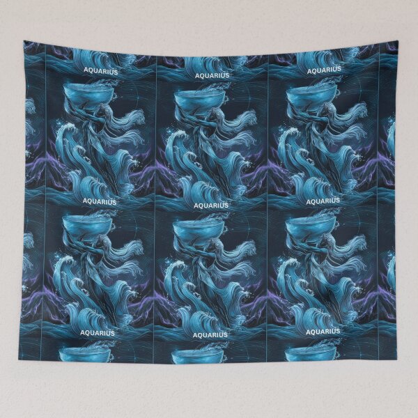 Item preview, Aquarius Astrology. Zodiac sign, Aquarius symbol designed and sold by ZodiacWonders.