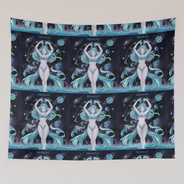 Item preview, Aquarius Astrology. Zodiac sign, Aquarius symbol designed and sold by ZodiacWonders.