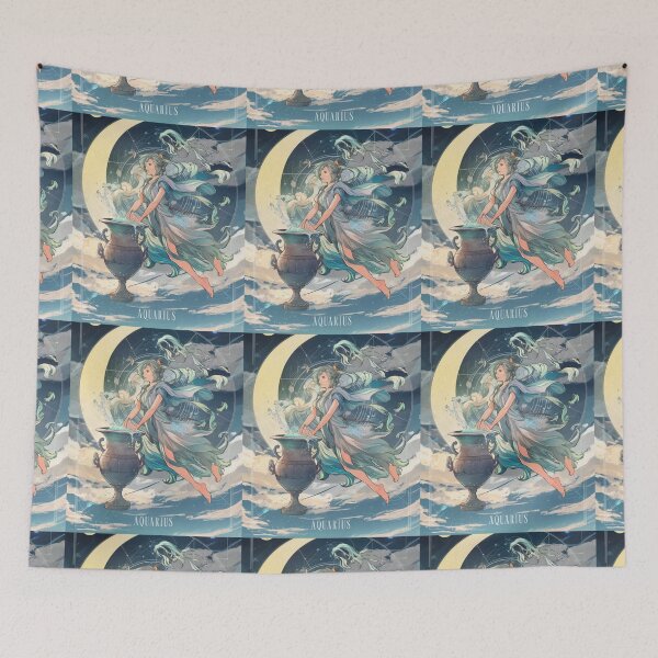 Item preview, Aquarius Astrology. Zodiac sign, Aquarius symbol designed and sold by ZodiacWonders.