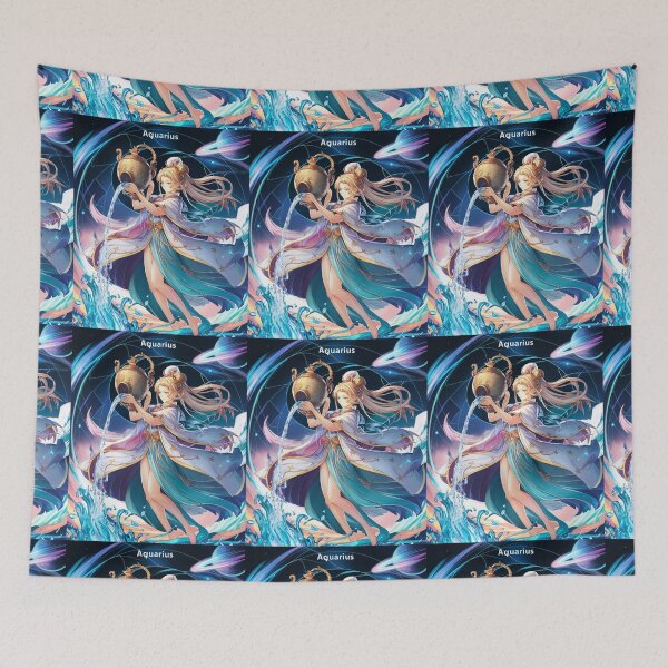 Item preview, Aquarius Astrology. Zodiac sign, Aquarius symbol designed and sold by ZodiacWonders.