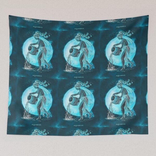 Item preview, Aquarius Astrology. Zodiac sign, Aquarius symbol designed and sold by ZodiacWonders.
