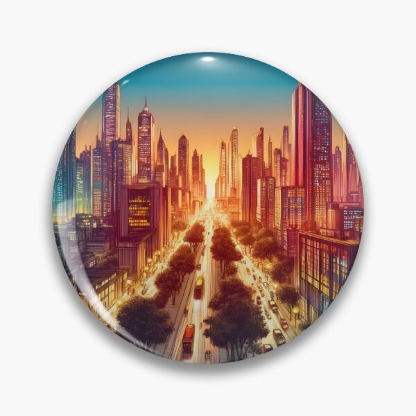 Item preview, Twilight Pulse: Dynamic Cityscape Art designed and sold by PixelPonder.
