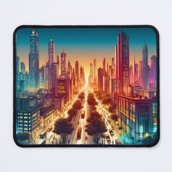Item preview, Twilight Pulse: Dynamic Cityscape Art designed and sold by PixelPonder.