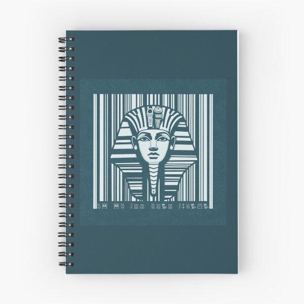 Item preview, Tutankhamun, barcode, hieroglyphics, vintage, ancient Egypt, green designed and sold by art-of-egypt.